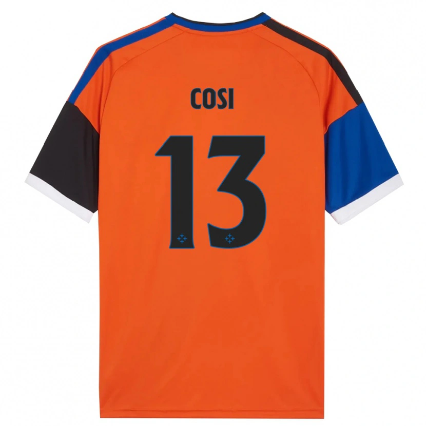 Danxen Dames Tommaso Cosi #13 Oranje Blauw Zwart Wit Uitshirt Uittenue 2026/27 T-Shirt