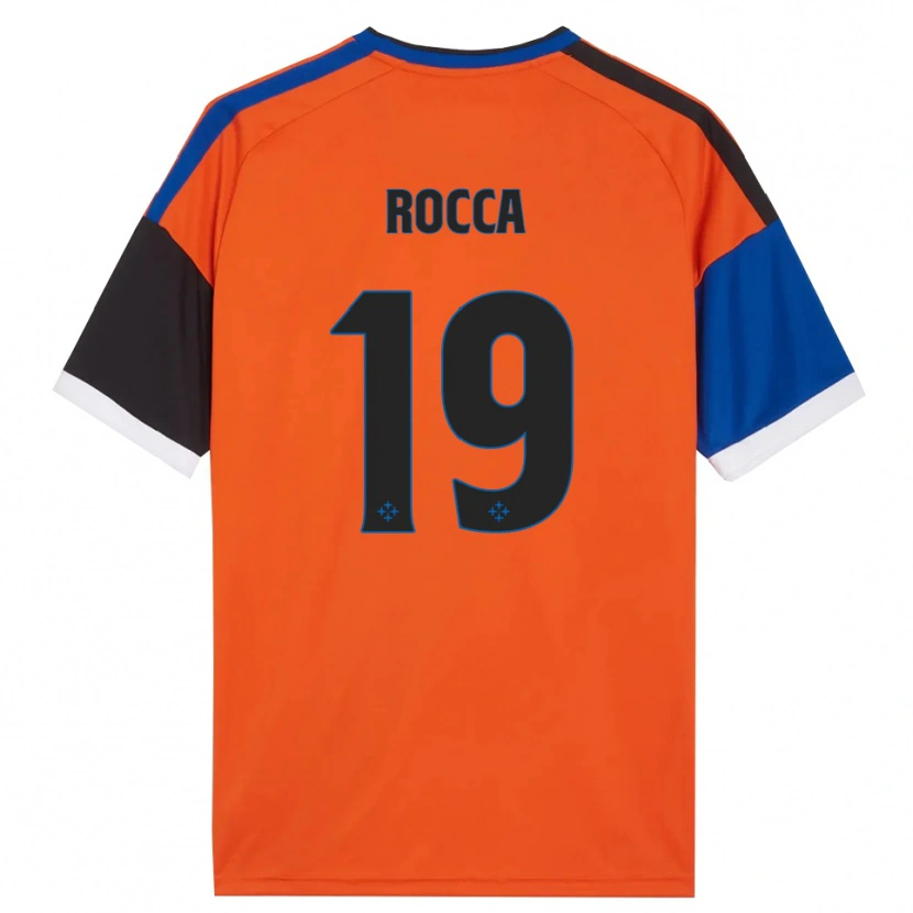 Danxen Dames Lorenzo Rocca #19 Oranje Blauw Zwart Wit Uitshirt Uittenue 2026/27 T-Shirt