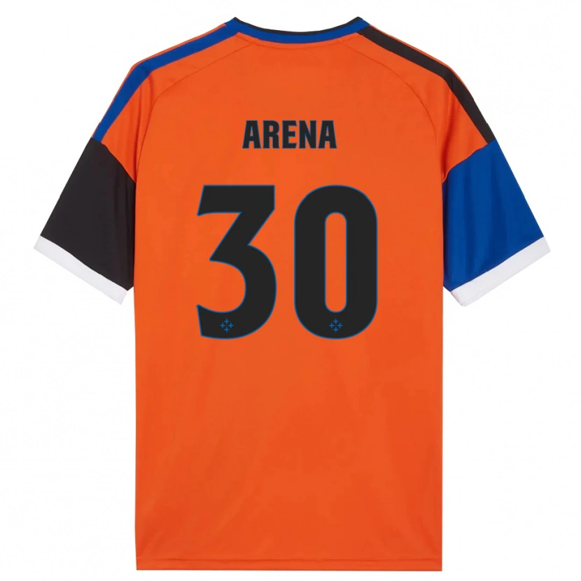 Danxen Dames Alessandro Arena #30 Oranje Blauw Zwart Wit Uitshirt Uittenue 2026/27 T-Shirt