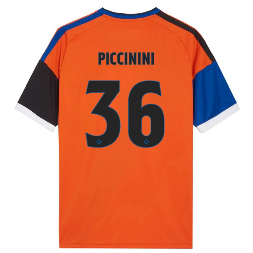 Danxen Dames Gabriele Piccinini #36 Oranje Blauw Zwart Wit Uitshirt Uittenue 2026/27 T-Shirt