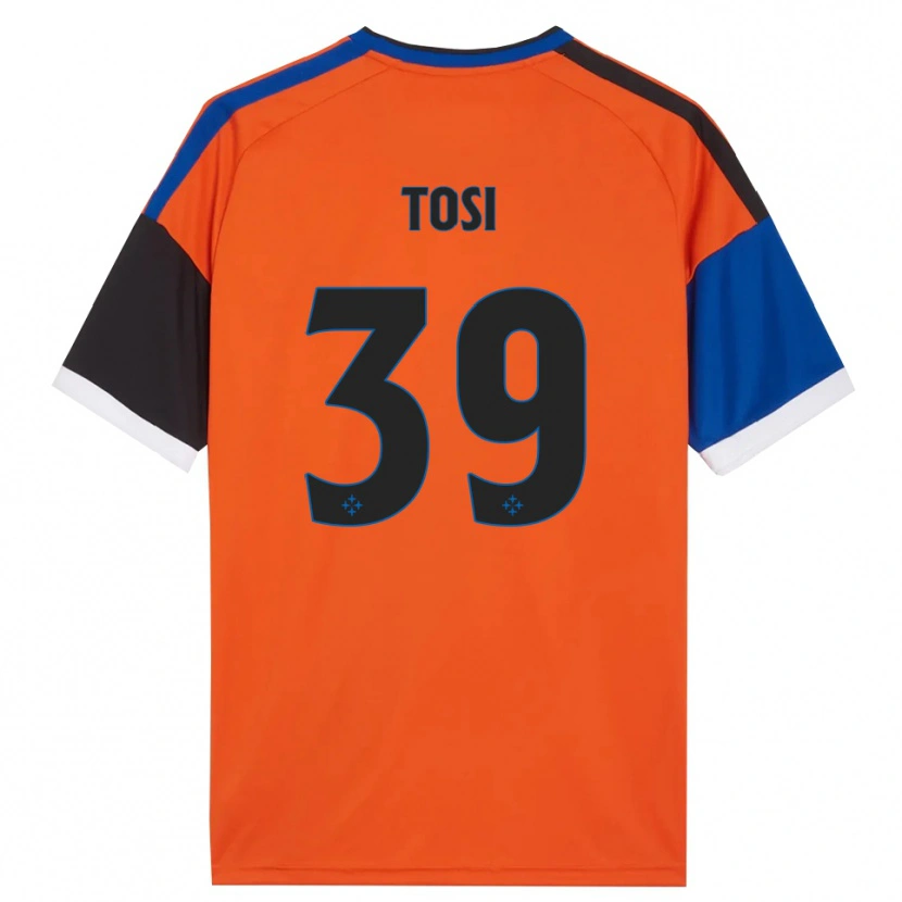 Danxen Dames Lorenzo Tosi #39 Oranje Blauw Zwart Wit Uitshirt Uittenue 2026/27 T-Shirt