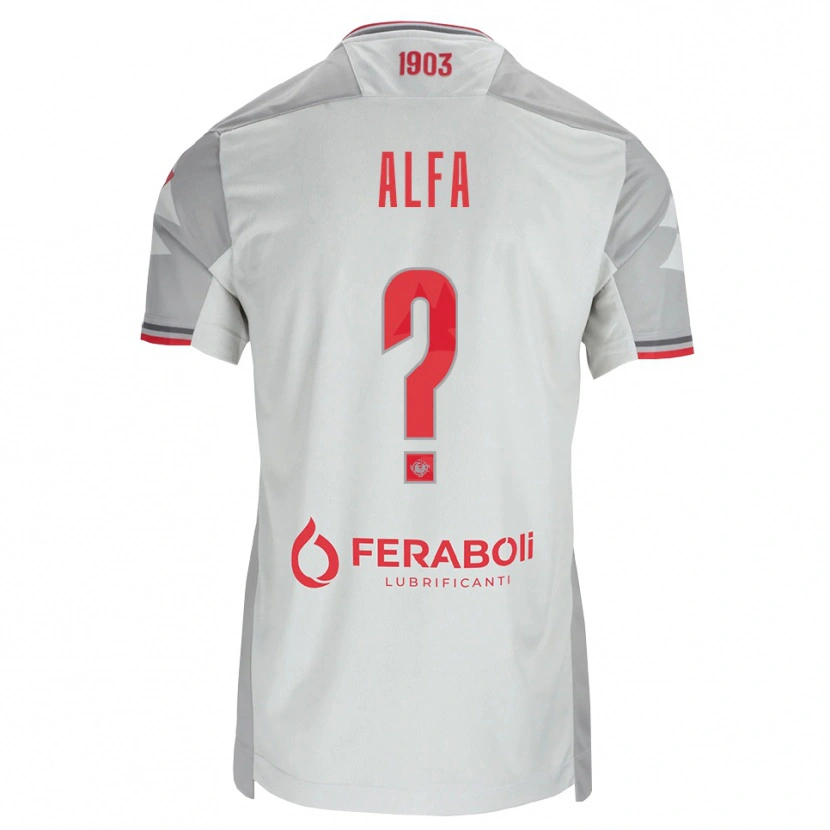 Danxen Dames Karim Alfa #0 Grijs Wit Rood Uitshirt Uittenue 2026/27 T-Shirt