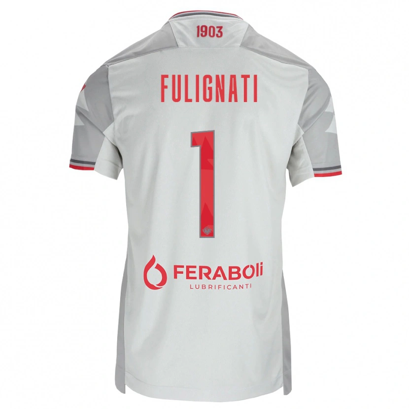 Danxen Dames Andrea Fulignati #1 Grijs Wit Rood Uitshirt Uittenue 2026/27 T-Shirt