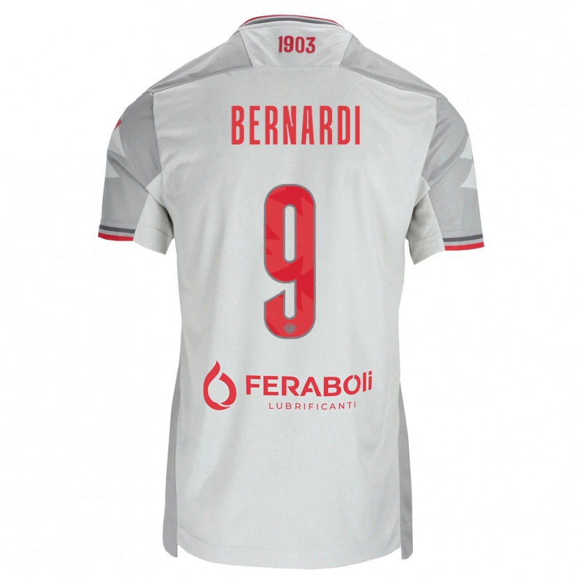 Danxen Dames Andrea Bernardi #9 Grijs Wit Rood Uitshirt Uittenue 2026/27 T-Shirt