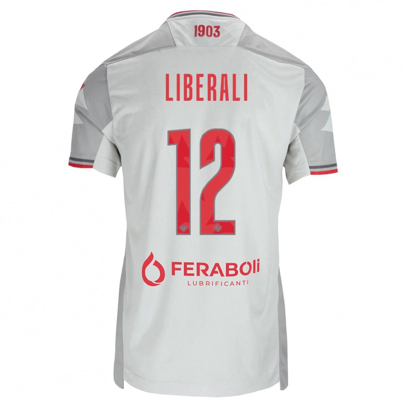Danxen Dames Riccardo Liberali #12 Grijs Wit Rood Uitshirt Uittenue 2026/27 T-Shirt