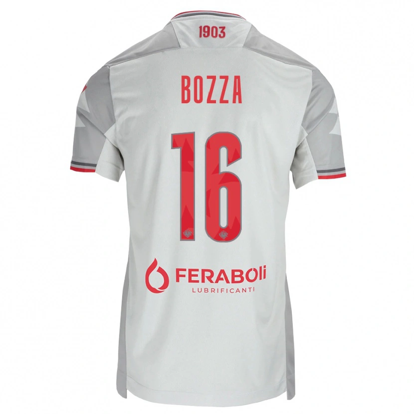 Danxen Dames Mattia Bozza #16 Grijs Wit Rood Uitshirt Uittenue 2026/27 T-Shirt
