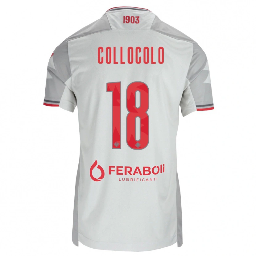 Danxen Dames Michele Collocolo #18 Grijs Wit Rood Uitshirt Uittenue 2026/27 T-Shirt