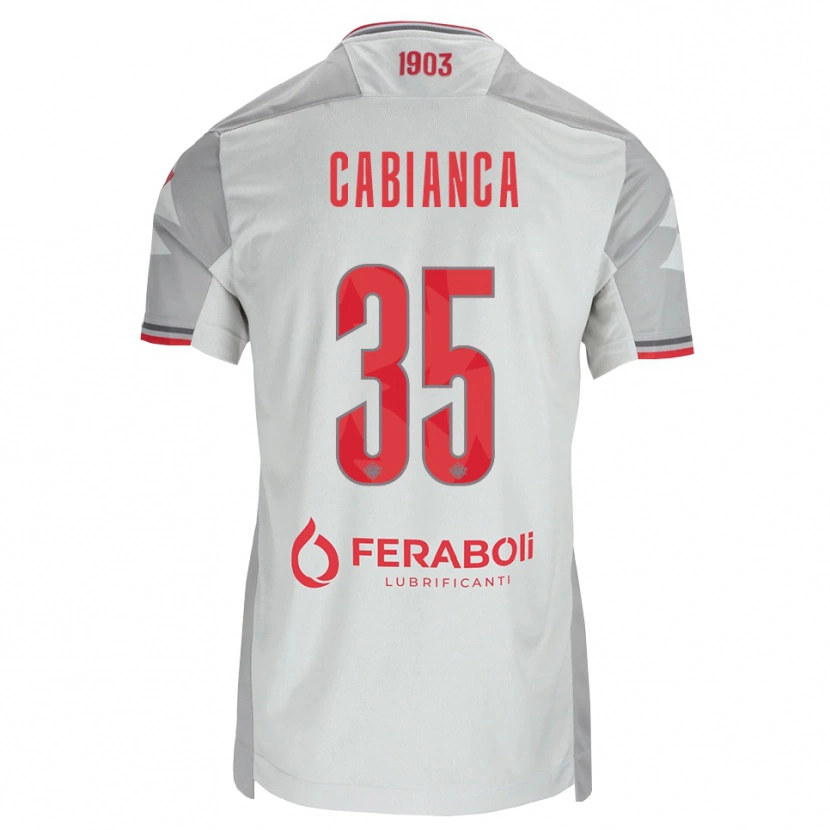 Danxen Dames Eddy Cabianca #35 Grijs Wit Rood Uitshirt Uittenue 2026/27 T-Shirt