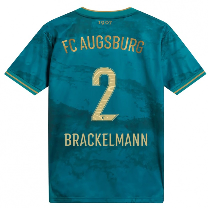 Danxen Dames Calvin Brackelmann #2 Groen Bruin Uitshirt Uittenue 2026/27 T-Shirt