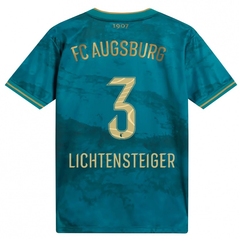 Danxen Dames David Lichtensteiger #3 Groen Bruin Uitshirt Uittenue 2026/27 T-Shirt