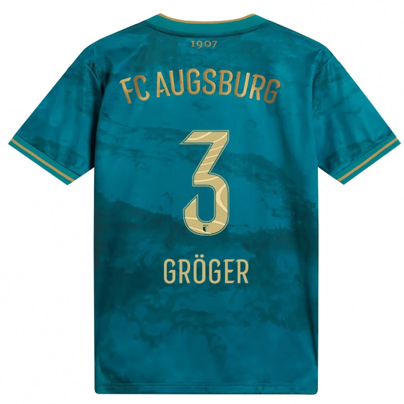 Danxen Dames Elias Gröger #3 Groen Bruin Uitshirt Uittenue 2026/27 T-Shirt