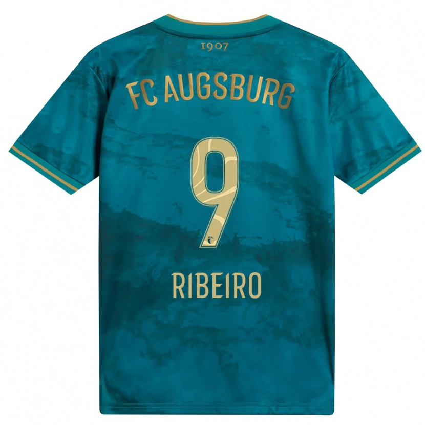 Danxen Dames Rodrigo Ribeiro #9 Groen Bruin Uitshirt Uittenue 2026/27 T-Shirt