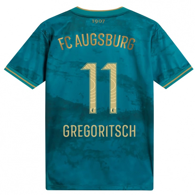 Danxen Dames Michael Gregoritsch #11 Groen Bruin Uitshirt Uittenue 2026/27 T-Shirt