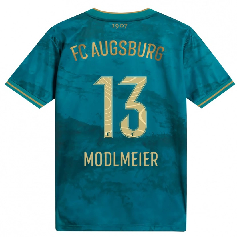 Danxen Dames Benedikt Modlmeier #13 Groen Bruin Uitshirt Uittenue 2026/27 T-Shirt