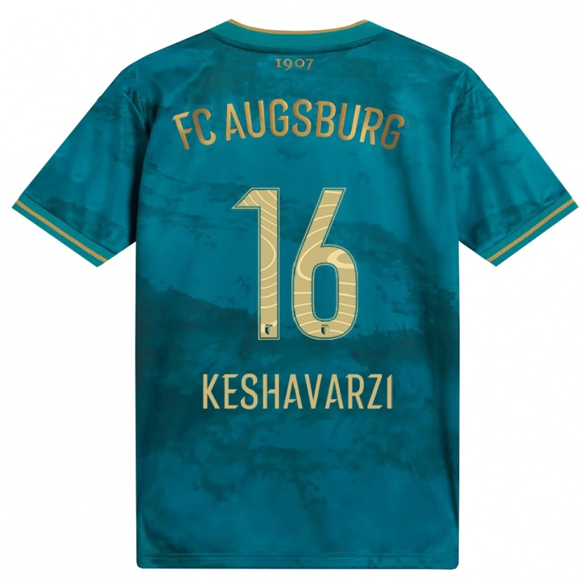 Danxen Dames Nicolas Keshavarzi #16 Groen Bruin Uitshirt Uittenue 2026/27 T-Shirt