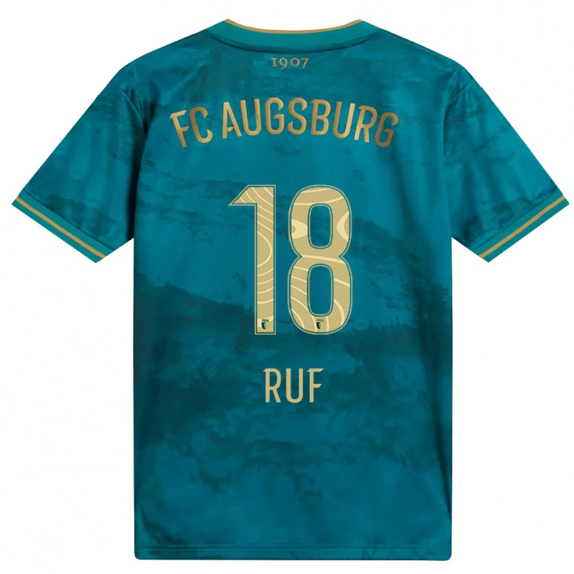 Danxen Dames Jonas Ruf #18 Groen Bruin Uitshirt Uittenue 2026/27 T-Shirt