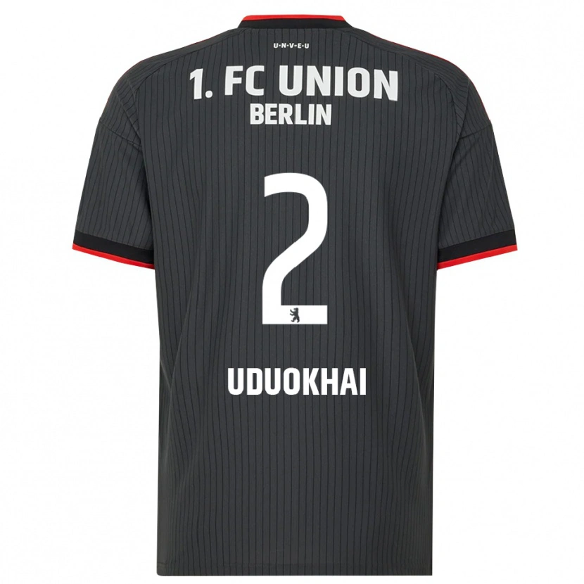 Danxen Dames Felix Uduokhai #2 Zwart Wit Rood Uitshirt Uittenue 2026/27 T-Shirt