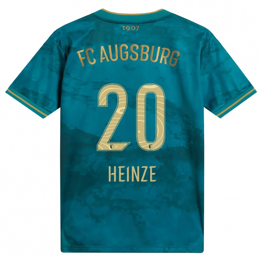 Danxen Dames Fynn Heinze #20 Groen Bruin Uitshirt Uittenue 2026/27 T-Shirt