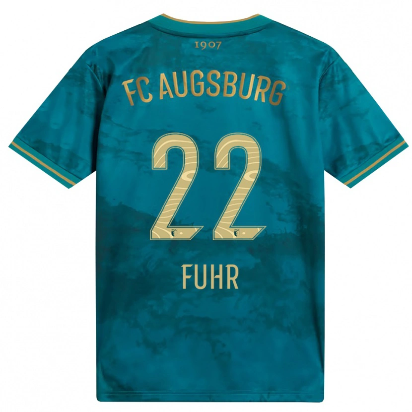 Danxen Dames Paula Fuhr #22 Groen Bruin Uitshirt Uittenue 2026/27 T-Shirt