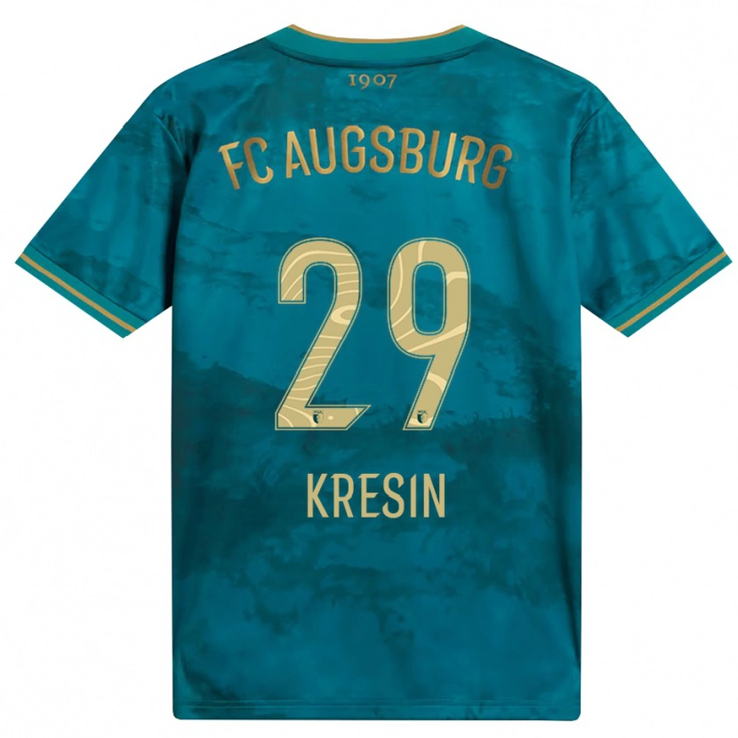 Danxen Dames Constantin Kresin #29 Groen Bruin Uitshirt Uittenue 2026/27 T-Shirt