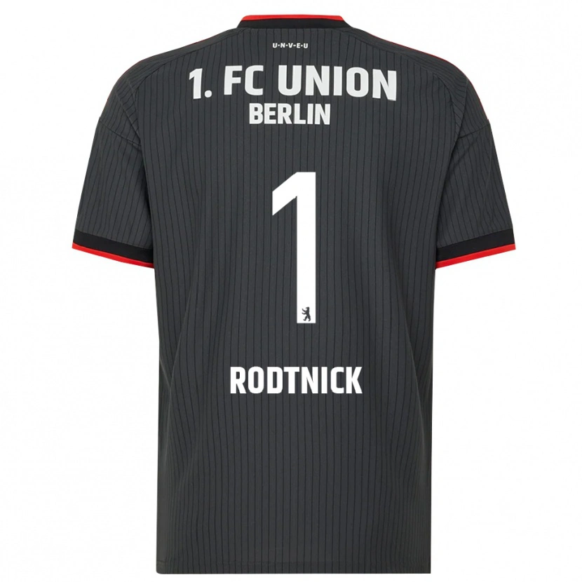 Danxen Dames Jaden Rodtnick #1 Zwart Wit Rood Uitshirt Uittenue 2026/27 T-Shirt