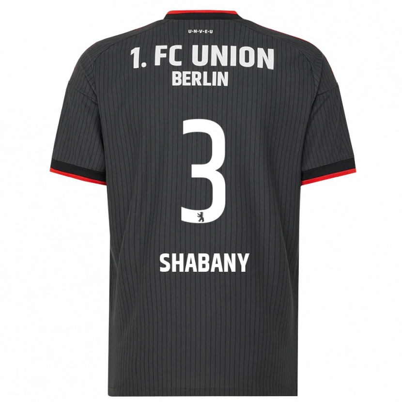 Danxen Dames Alec Shabany #3 Zwart Wit Rood Uitshirt Uittenue 2026/27 T-Shirt