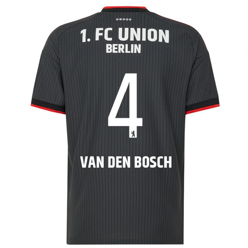 Danxen Dames Zeno Van Den Bosch #4 Zwart Wit Rood Uitshirt Uittenue 2026/27 T-Shirt