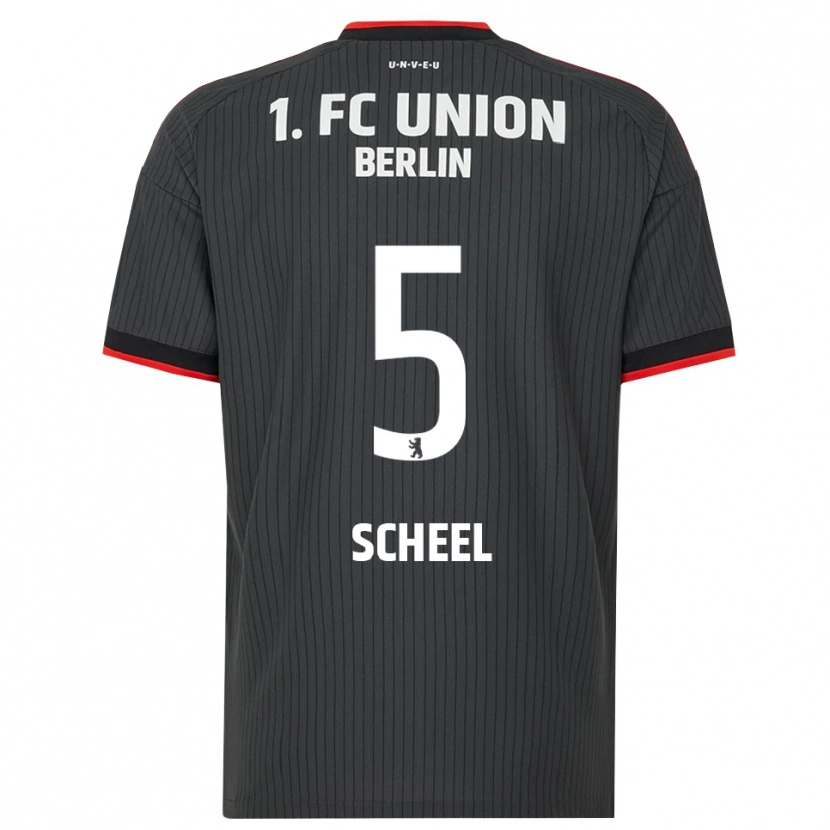 Danxen Dames Luca Scheel #5 Zwart Wit Rood Uitshirt Uittenue 2026/27 T-Shirt