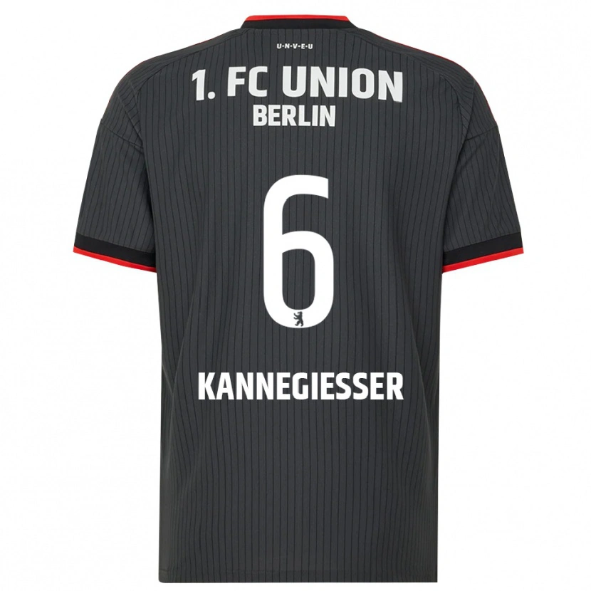 Danxen Dames Tom Kannegießer #6 Zwart Wit Rood Uitshirt Uittenue 2026/27 T-Shirt