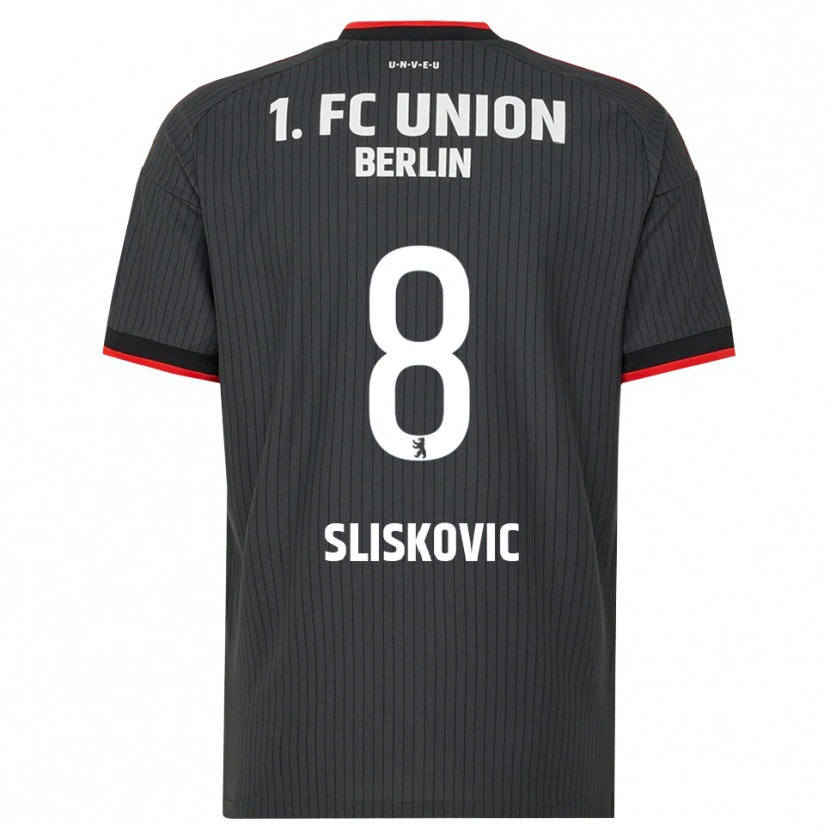 Danxen Dames Duje Sliskovic #8 Zwart Wit Rood Uitshirt Uittenue 2026/27 T-Shirt