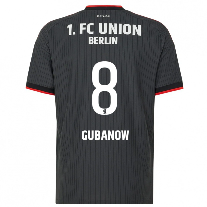Danxen Dames Oskar Gubanow #8 Zwart Wit Rood Uitshirt Uittenue 2026/27 T-Shirt