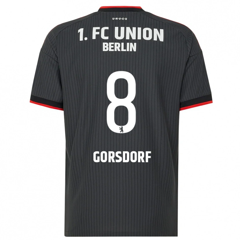 Danxen Dames Lisa Görsdorf #8 Zwart Wit Rood Uitshirt Uittenue 2026/27 T-Shirt
