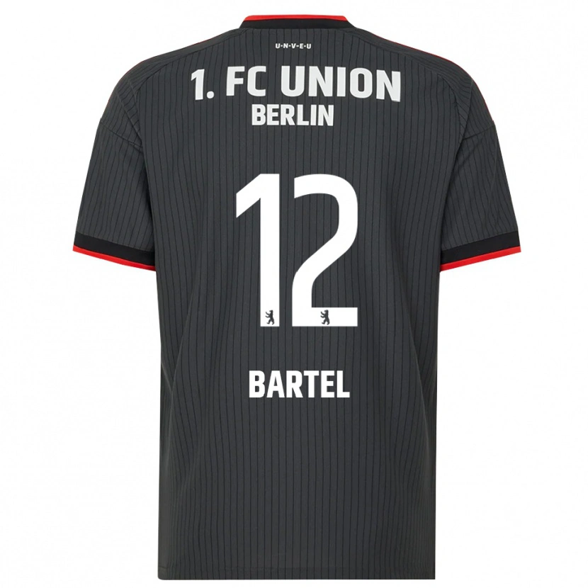 Danxen Dames Bruno Bartel #12 Zwart Wit Rood Uitshirt Uittenue 2026/27 T-Shirt