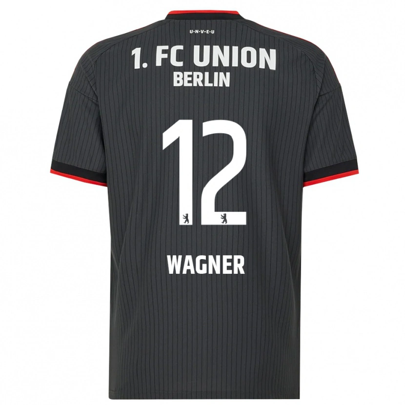 Danxen Dames Melanie Wagner #12 Zwart Wit Rood Uitshirt Uittenue 2026/27 T-Shirt
