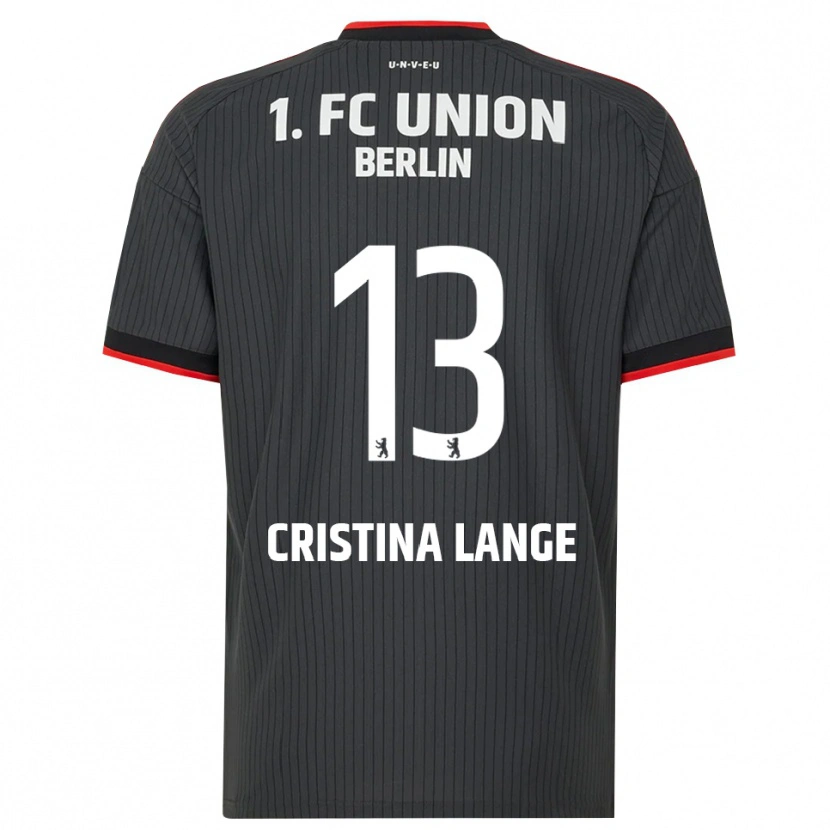 Danxen Dames Maria Cristina Lange #13 Zwart Wit Rood Uitshirt Uittenue 2026/27 T-Shirt