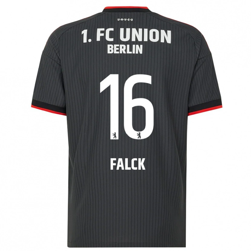 Danxen Dames Johan Falck #16 Zwart Wit Rood Uitshirt Uittenue 2026/27 T-Shirt