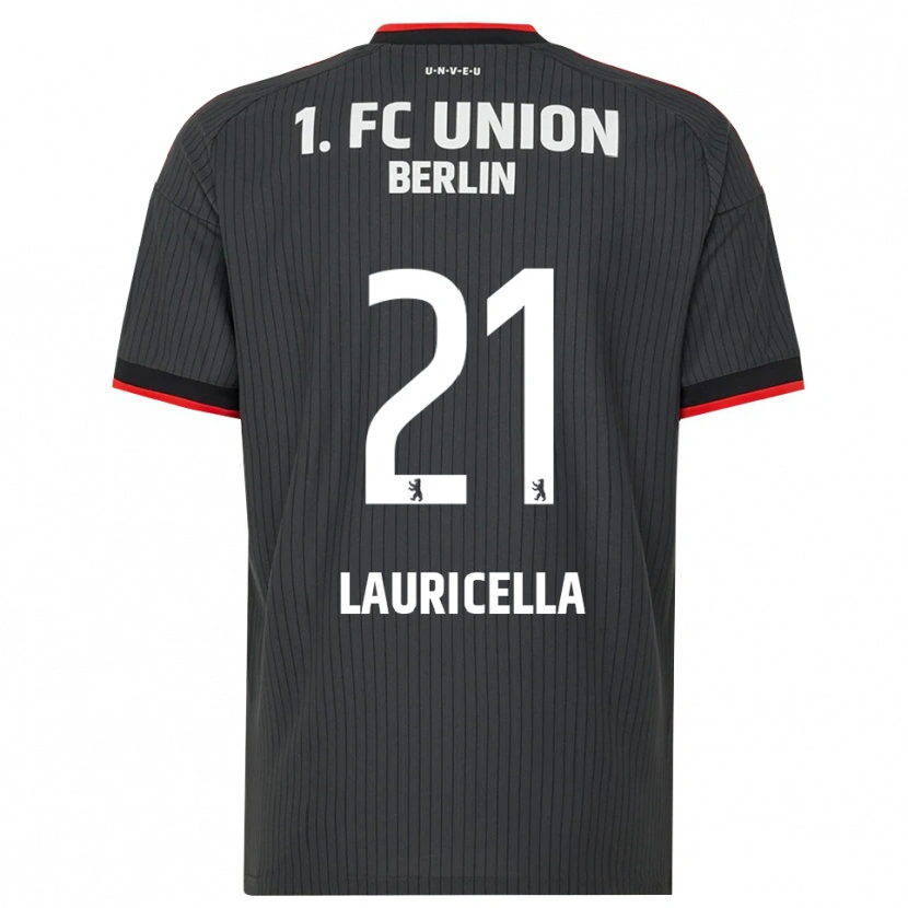 Danxen Dames Guiseppe Lauricella #21 Zwart Wit Rood Uitshirt Uittenue 2026/27 T-Shirt