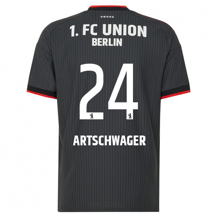 Danxen Dames Finn Artschwager #24 Zwart Wit Rood Uitshirt Uittenue 2026/27 T-Shirt