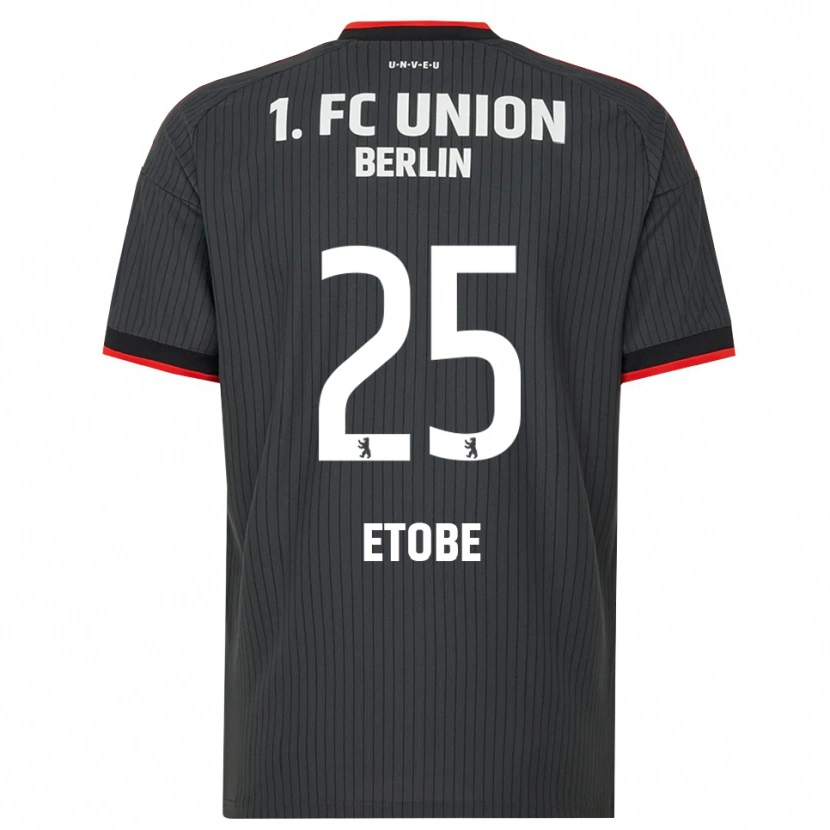 Danxen Dames Michael Etobe #25 Zwart Wit Rood Uitshirt Uittenue 2026/27 T-Shirt