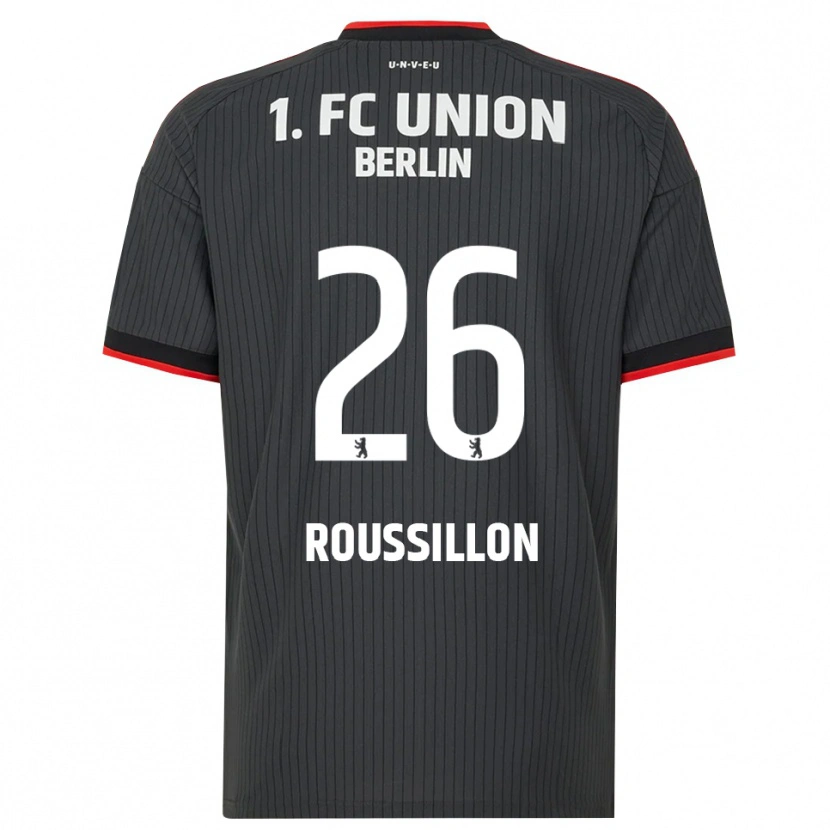 Danxen Dames Jérôme Roussillon #26 Zwart Wit Rood Uitshirt Uittenue 2026/27 T-Shirt
