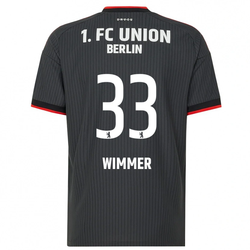 Danxen Dames Pauline Wimmer #33 Zwart Wit Rood Uitshirt Uittenue 2026/27 T-Shirt
