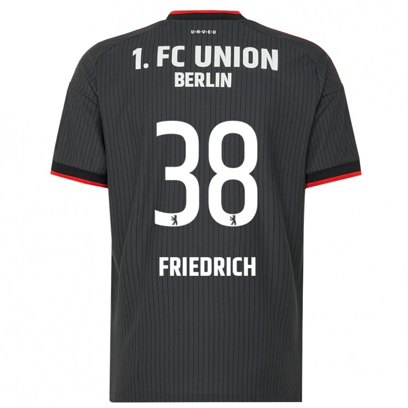 Danxen Dames Julien Friedrich #38 Zwart Wit Rood Uitshirt Uittenue 2026/27 T-Shirt