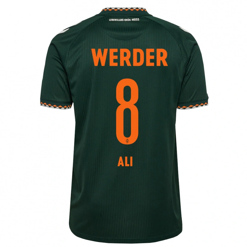 Danxen Dames Rumat Ali #8 Donkergroen Oranje Wit Uitshirt Uittenue 2026/27 T-Shirt