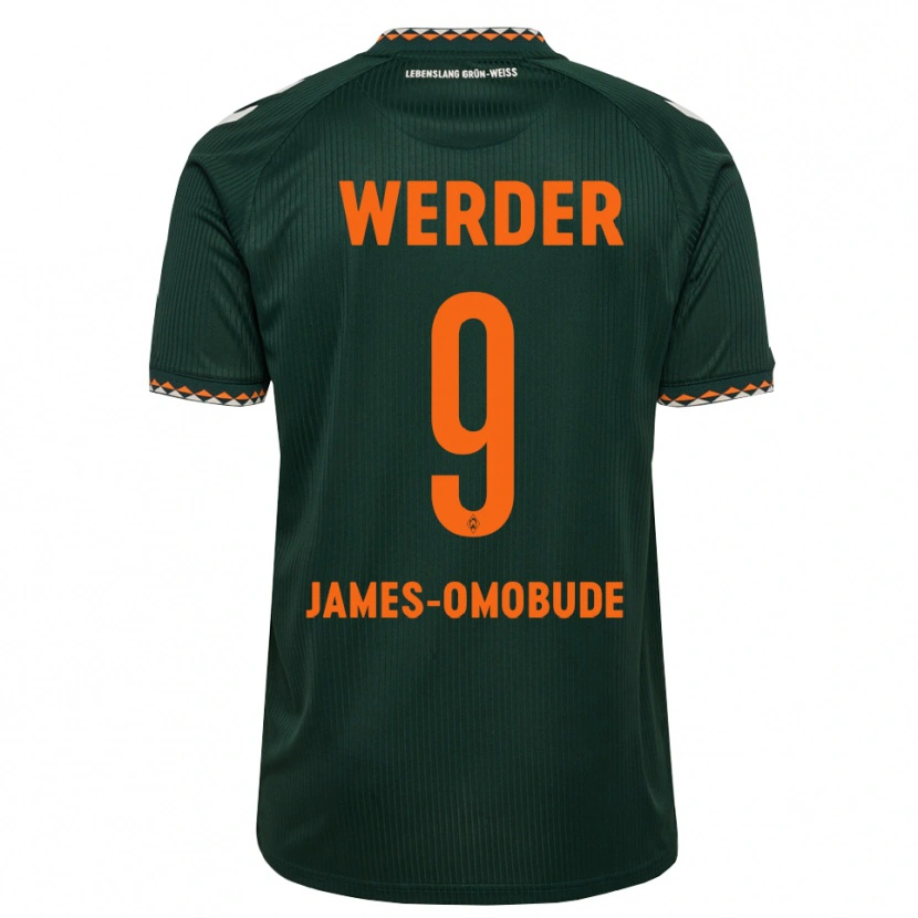 Danxen Dames Favor James-Omobude #9 Donkergroen Oranje Wit Uitshirt Uittenue 2026/27 T-Shirt