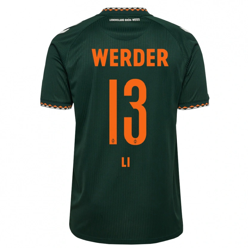 Danxen Dames Xiancheng Li #13 Donkergroen Oranje Wit Uitshirt Uittenue 2026/27 T-Shirt