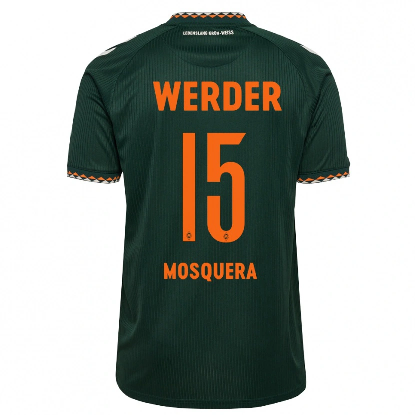 Danxen Dames Arley Mosquera #15 Donkergroen Oranje Wit Uitshirt Uittenue 2026/27 T-Shirt