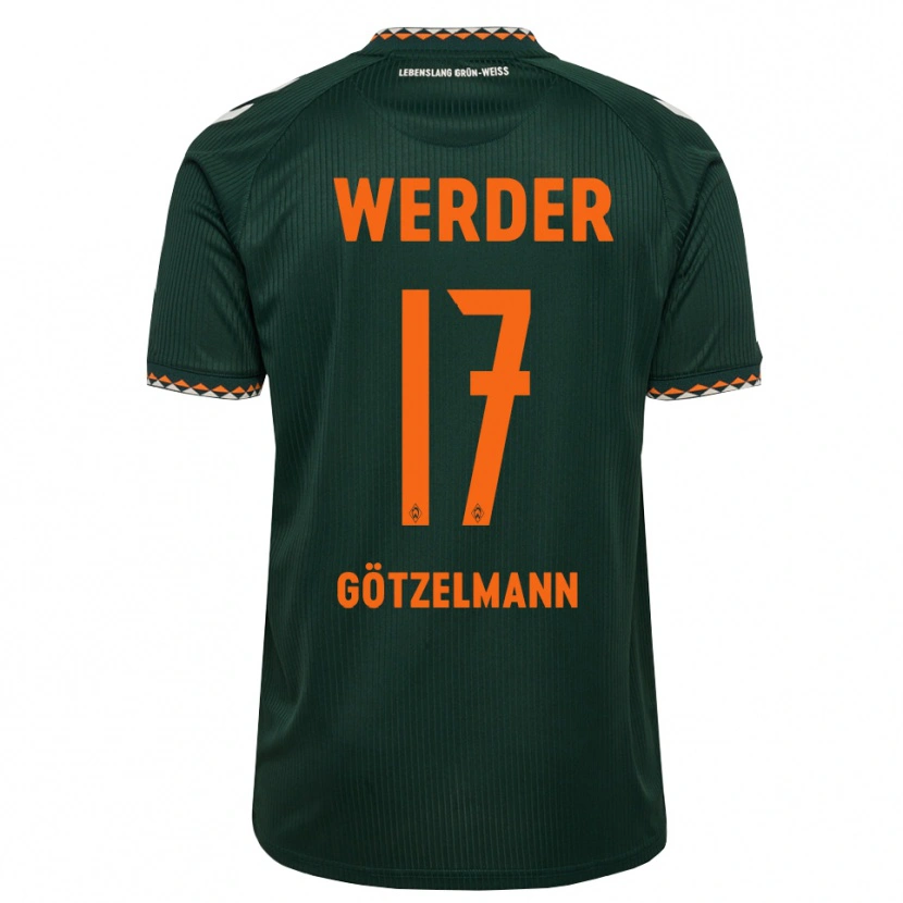 Danxen Dames Patrick Götzelmann #17 Donkergroen Oranje Wit Uitshirt Uittenue 2026/27 T-Shirt