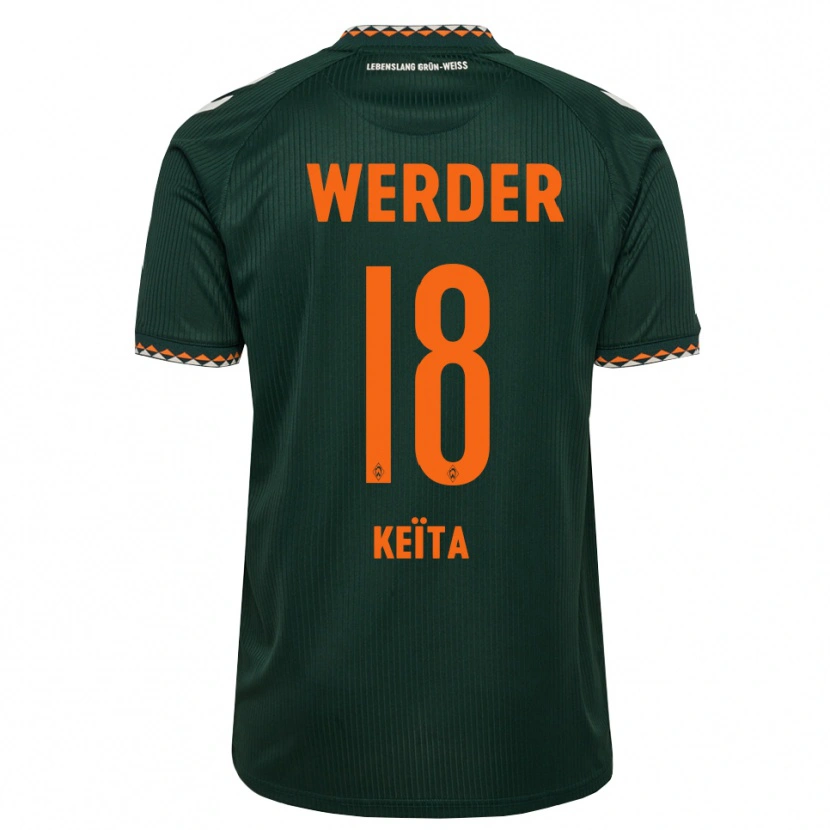 Danxen Dames Naby Keïta #18 Donkergroen Oranje Wit Uitshirt Uittenue 2026/27 T-Shirt