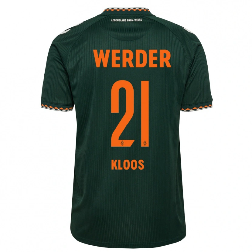 Danxen Dames Arthur Kloos #21 Donkergroen Oranje Wit Uitshirt Uittenue 2026/27 T-Shirt