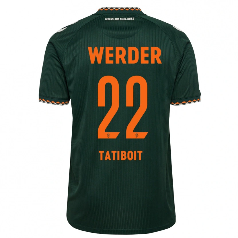 Danxen Dames Kieran Tatiboit #22 Donkergroen Oranje Wit Uitshirt Uittenue 2026/27 T-Shirt